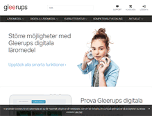 Tablet Screenshot of gleerups.se